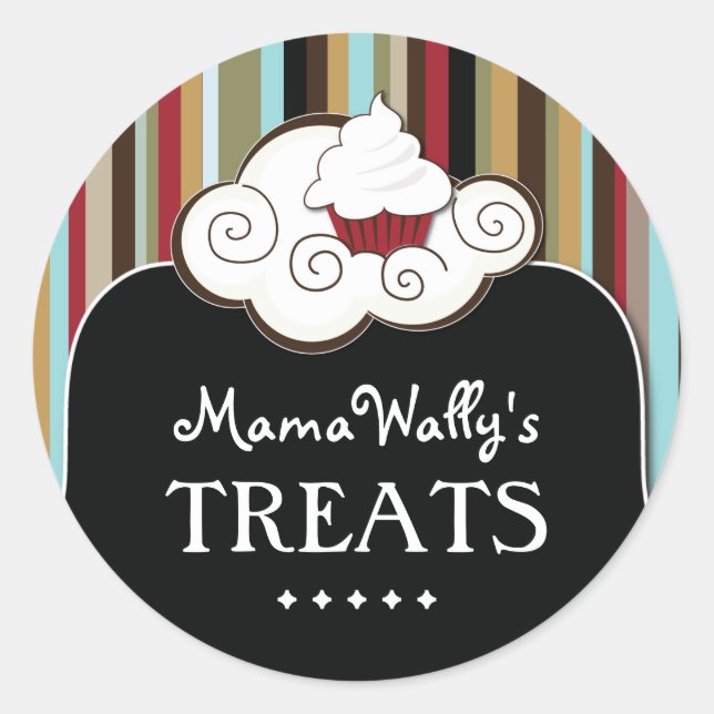 Decorative Pastry Chef Stickers (Front)