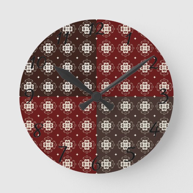 Decorative Pattern Round Clock (Front)