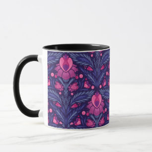 Decorative pattern with hearts mug
