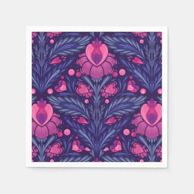 Decorative pattern with hearts napkin (Front)