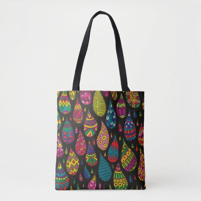Decorative patterned drops seamless background. Br Tote Bag (Front)