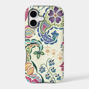 Decorative Peacock and Colourful Flowers