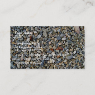Decorative Pebbles Stone, Gravel texture Business Card