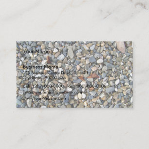 Decorative Pebbles Stone, Gravel texture Business Card