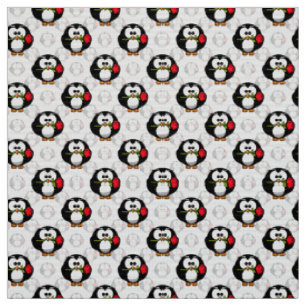 Decorative Penguin Pattern Design Fabric