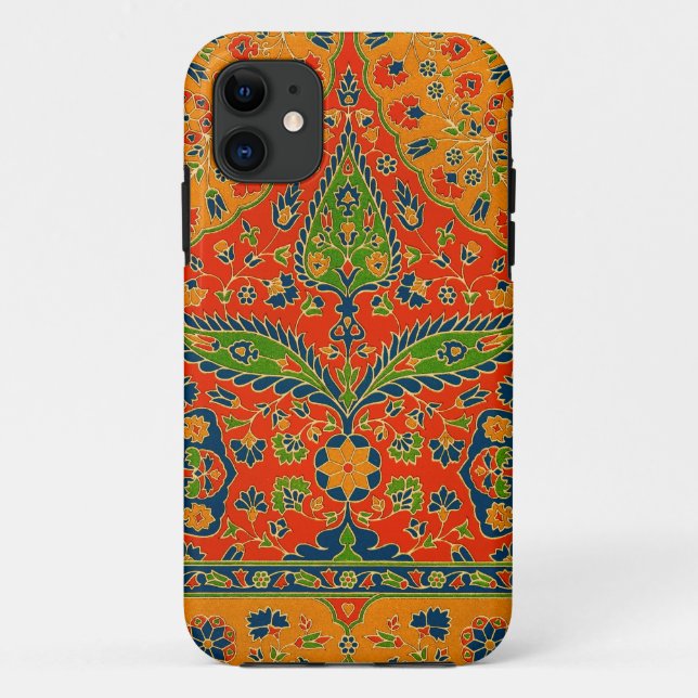 Decorative Persian Floral Print Case-Mate iPhone Case (Back)