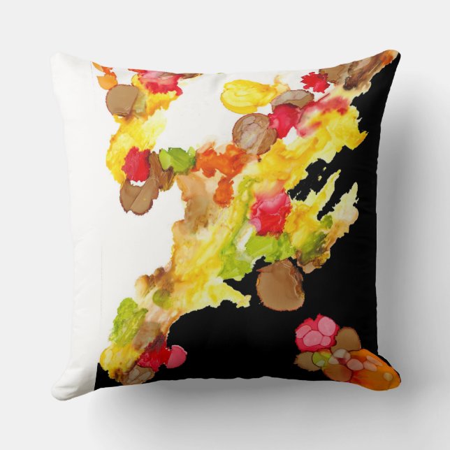 Decorative Pillow - Abstract Bouquet (Back)