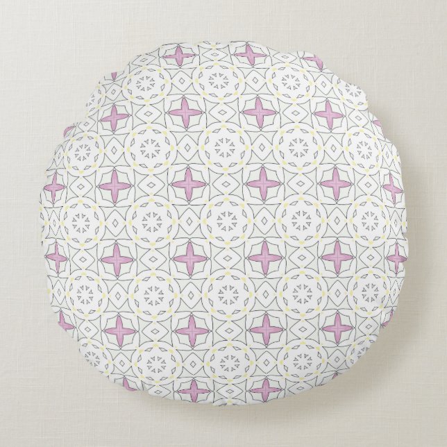 decorative pillow featuring a geometric pattern (Front)