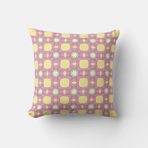 decorative pillow featuring a geometric pattern