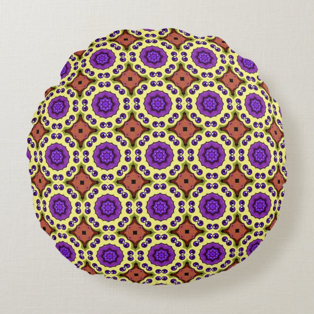 decorative pillow featuring a geometric pattern (Front)