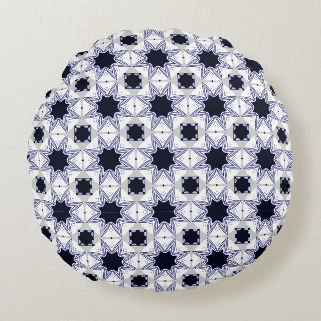 decorative pillow featuring a geometric pattern (Front)