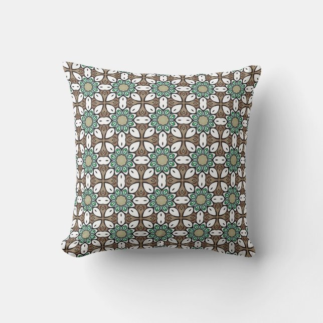 decorative pillow featuring a geometric pattern  (Front)