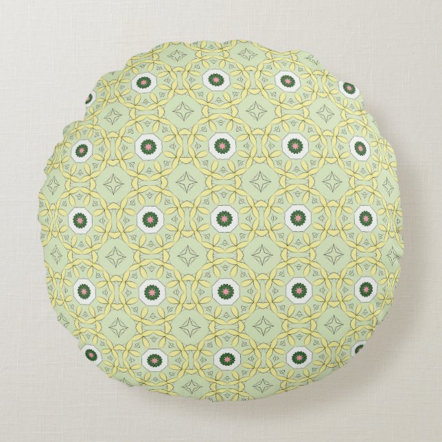 decorative pillow featuring a geometric pattern (Front)