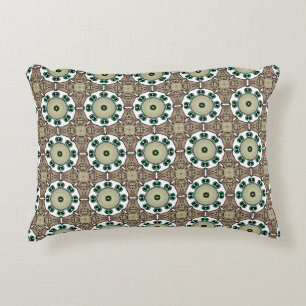 decorative pillow featuring a geometric pattern