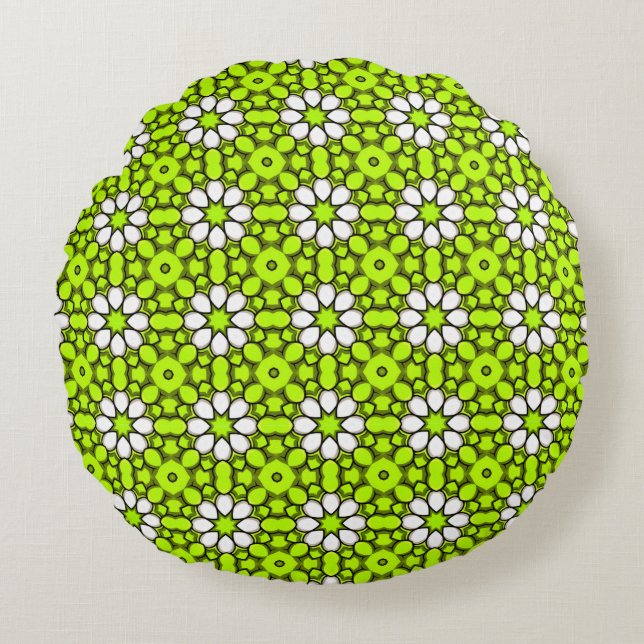 decorative pillow featuring a geometric pattern (Front)