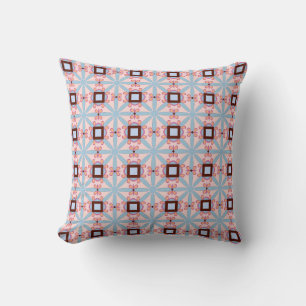 decorative pillow featuring a geometric pattern