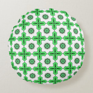 decorative pillow featuring a geometric pattern