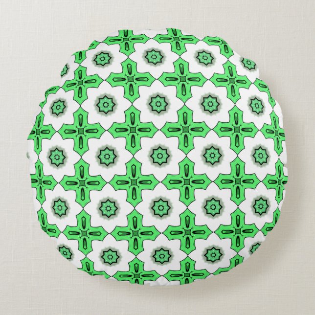 decorative pillow featuring a geometric pattern (Front)