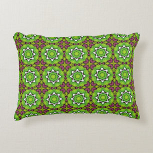 decorative pillow featuring a geometric pattern