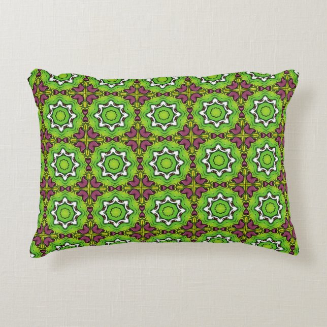 decorative pillow featuring a geometric pattern (Front)