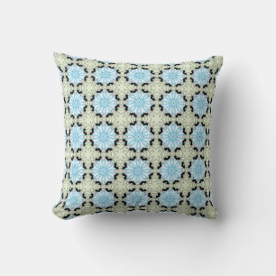 decorative pillow featuring a geometric pattern
