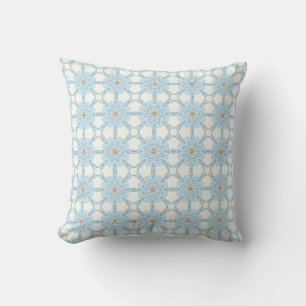 decorative pillow featuring a geometric pattern