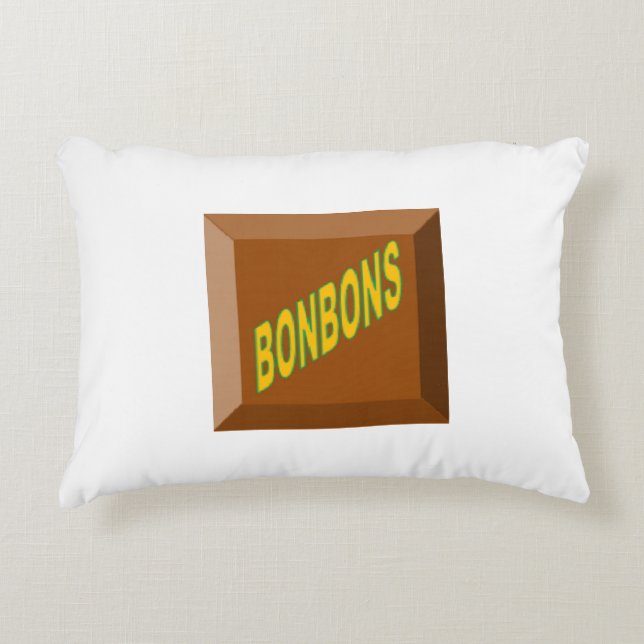 Decorative pillow for kids CHOCOLATE CANDIES (Front)