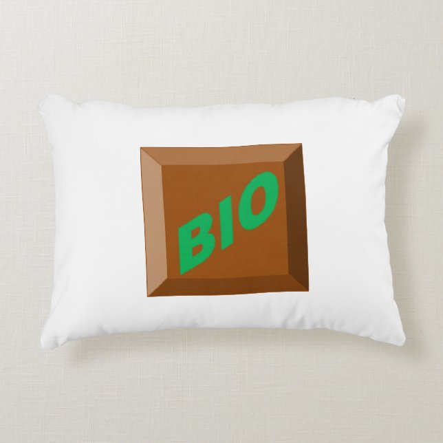 Decorative pillow for kids CHOCOLATE ORGANIC (Front)