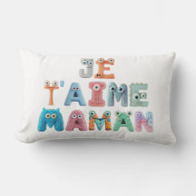 Decorative Pillow - "I Love You Mom"