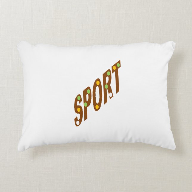 Decorative pillow kids SPORT CHOCOLATE CANDY (Front)