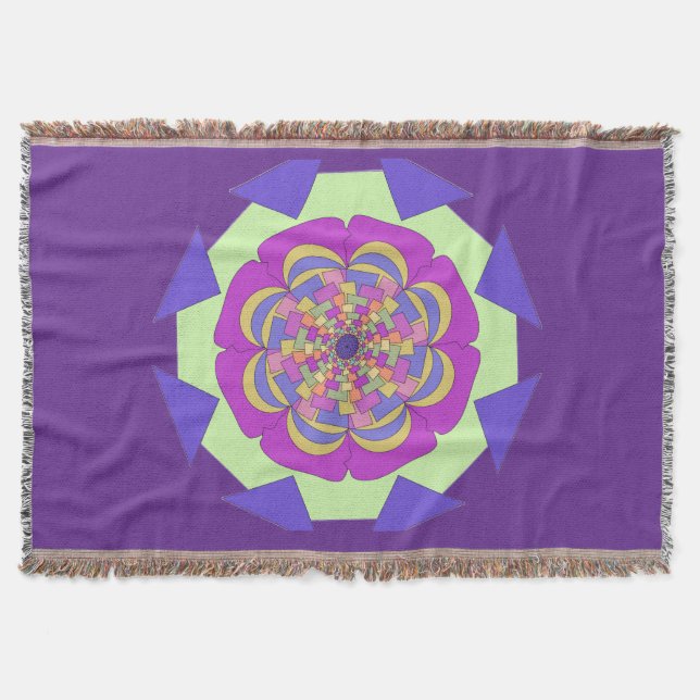 decorative pillow throw blanket (Front)