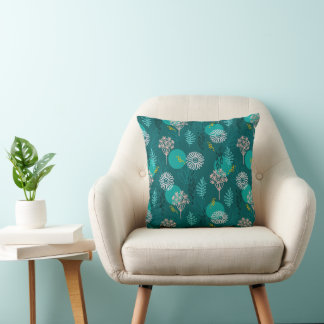 Decorative pillow with a modern minimalist design.