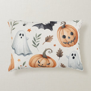 Decorative pillow with Halloween print 