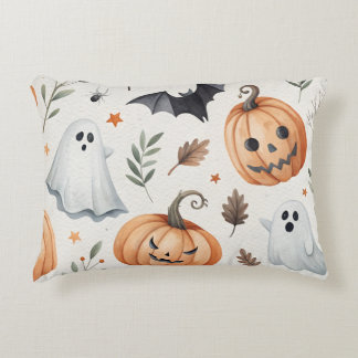 Decorative pillow with Halloween print 
