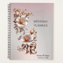 Decorative Pink Floral Planner