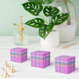  Decorative Plaid Favour Box