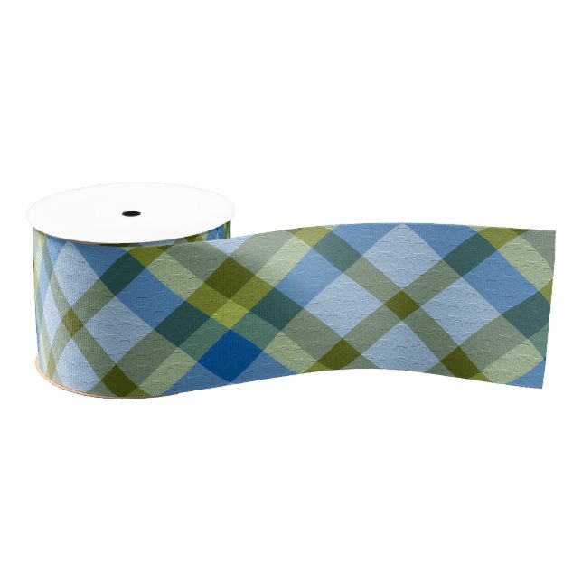  Decorative Plaid Grosgrain Ribbon (Spool)