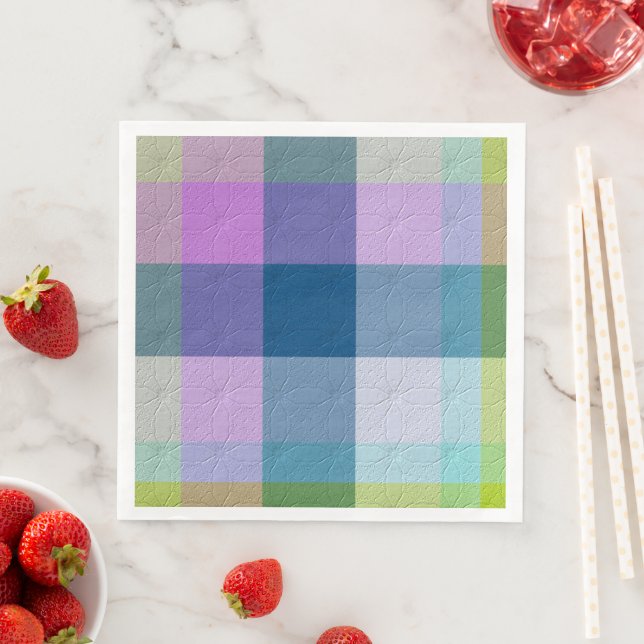  Decorative Plaid Napkin (Insitu)