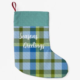  Decorative Plaid Small Christmas Stocking