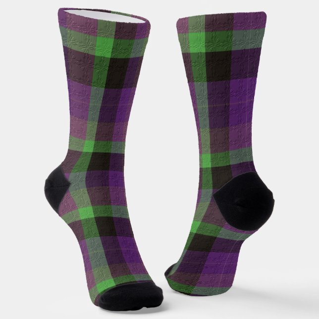  Decorative Plaid Socks (Angled)