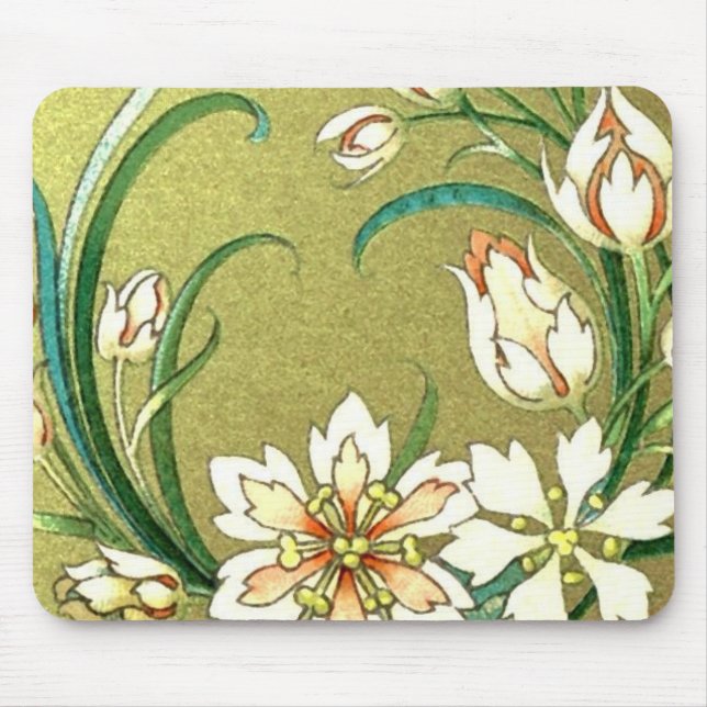 Decorative plants and flowers - Love Green Mouse Pad (Front)