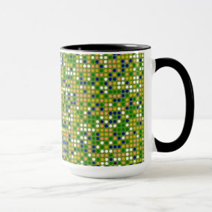 Decorative Polka Dot Mosaic Pattern #2 Mug