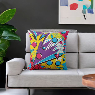 Decorative Pop Art Throw Pillow