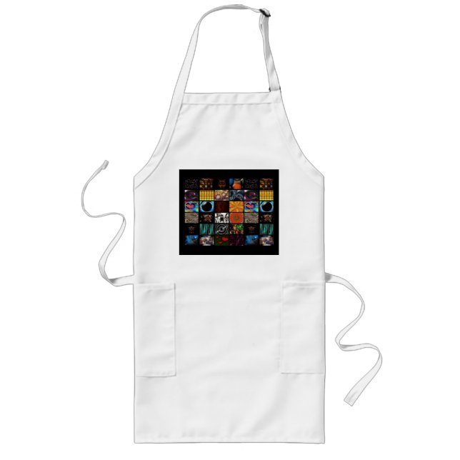 Decorative Pop Arts Pattern  Long Apron (Front)