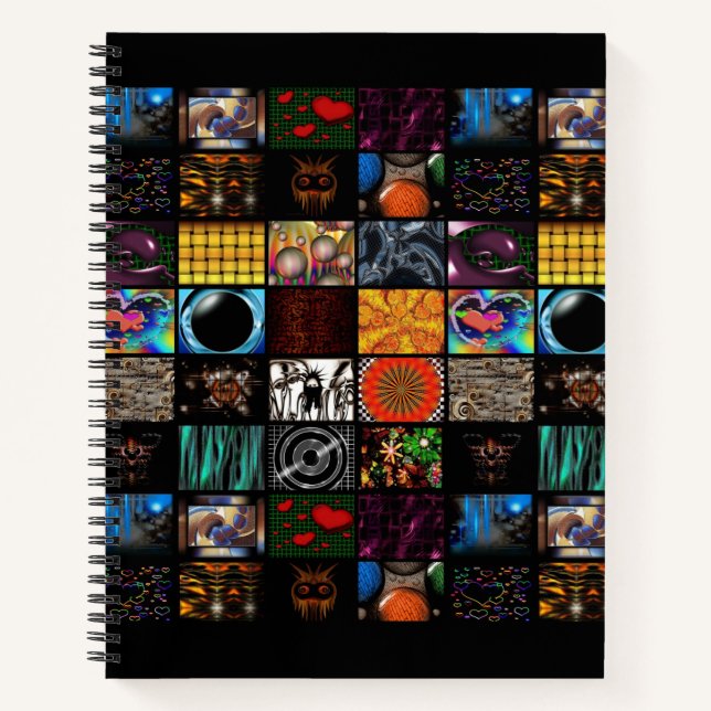 Decorative Pop Arts Pattern  Notebook (Front)