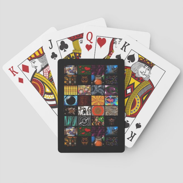 Decorative Pop Arts Pattern  Playing Cards (Back)