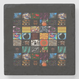 Decorative Pop Arts Pattern Stone Coaster