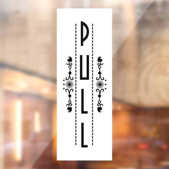 Decorative Pull Door Sign, (Sheet 2)