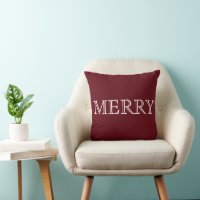 Decorative Red & White Merry Christmas