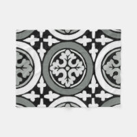 Decorative Renaissance Rosette Tile Design